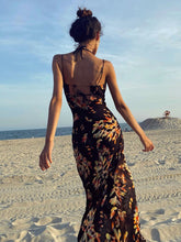 Load image into Gallery viewer, Women Beach Sexy Sling Backless Maxi Dress