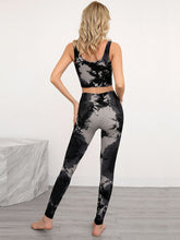 Load image into Gallery viewer, Quick-Drying Tie-Dye Yoga Sports Bra Pants Suit