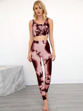 Load image into Gallery viewer, Quick-Drying Tie-Dye Yoga Sports Bra Pants Suit