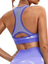 Load image into Gallery viewer, Mesh Stitching Camouflage Slim Yoga Sports Suit