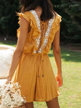 Load image into Gallery viewer, Casual Square Neck Lace Stitching Jumpsuit