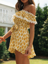 Load image into Gallery viewer, Fashion Sexy One-Neck Printed Jumpsuit