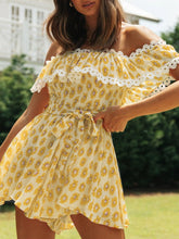 Load image into Gallery viewer, Fashion Sexy One-Neck Printed Jumpsuit