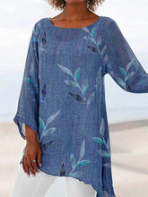 Load image into Gallery viewer, Women's Crew Neck Printed Boho Shirts Casual Tops