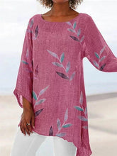 Load image into Gallery viewer, Women's Crew Neck Printed Boho Shirts Casual Tops