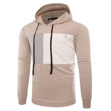 Load image into Gallery viewer, Men&#39;S Youth Casual Color Matching Hooded Long-Sleeved T-Shirt