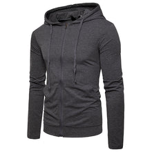 Load image into Gallery viewer, Men&#39;S Casual Solid Color Slim-Fit Hooded Long-Sleeved Sports T-Shirt