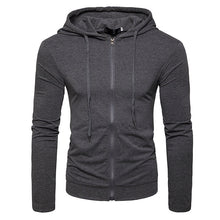 Load image into Gallery viewer, Men&#39;S Casual Solid Color Slim-Fit Hooded Long-Sleeved Sports T-Shirt