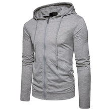 Load image into Gallery viewer, Men&#39;S Casual Solid Color Slim-Fit Hooded Long-Sleeved Sports T-Shirt