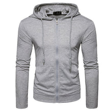 Load image into Gallery viewer, Men&#39;S Casual Solid Color Slim-Fit Hooded Long-Sleeved Sports T-Shirt