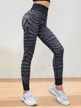 Load image into Gallery viewer, Sports Print Striped Leggings Yoga Pants for Women