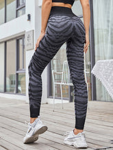 Load image into Gallery viewer, Sports Print Striped Leggings Yoga Pants for Women