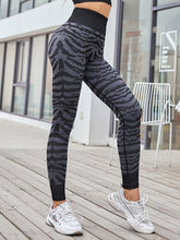 Load image into Gallery viewer, Sports Print Striped Leggings Yoga Pants for Women