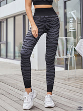 Load image into Gallery viewer, Sports Print Striped Leggings Yoga Pants for Women