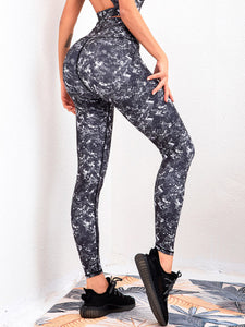 Printed High-waist Yoga Fitness Pants Leggings