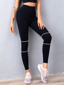 Pure Color High Waist Sports Yoga Pants Leggings