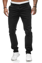 Load image into Gallery viewer, Men&#39;S Slim Youth Solid Color Casual Trousers