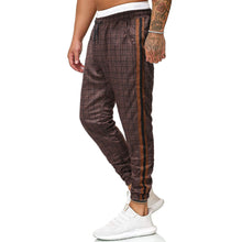 Load image into Gallery viewer, Check Print Casual Waist Drawstring Trousers