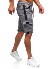 Load image into Gallery viewer, Men&#39;s Tether Workwear and Leather Drawstring Casual Shorts