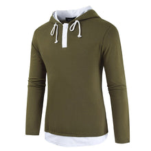 Load image into Gallery viewer, Men&#39;S Fashion Street Style Fake Two Hooded Long Sleeve T-Shirts