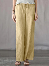 Load image into Gallery viewer, Women&#39;s Solid Color Loose Trousers Casual Pants