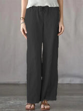 Load image into Gallery viewer, Women&#39;s Solid Color Loose Trousers Casual Pants