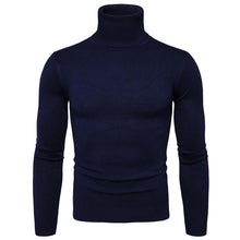 Load image into Gallery viewer, Men&#39;S Slim Lapel All-Match Knitted Turtleneck Sweater