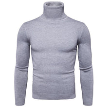 Load image into Gallery viewer, Men&#39;S Slim Lapel All-Match Knitted Turtleneck Sweater