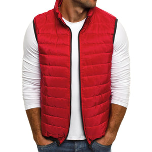 Pure Color Simple Atmosphere Men'S Cotton Vest