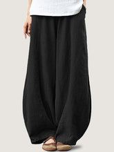 Load image into Gallery viewer, Women Cotton and Linen Wide Leg Bloomer Pant