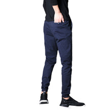 Load image into Gallery viewer, Men&#39;S Cotton Elastic Waist Bungee Pants Solid Color Overalls