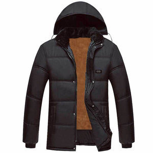 Men'S Winter Loose Thick Middle-Aged Cotton Jacket