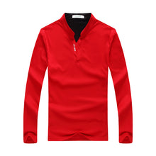 Load image into Gallery viewer, Men&#39;S Stand Collar Long Sleeve POLO Shirt