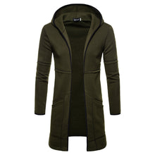 Load image into Gallery viewer, Men&#39;S Casual Hooded Cardigan Mid-Length Coat