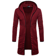 Load image into Gallery viewer, Men&#39;S Casual Hooded Cardigan Mid-Length Coat