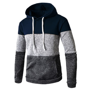 Men's Casual Sports Pullover Sweatshirt with Pocket