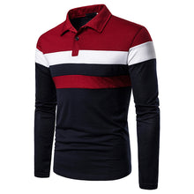 Load image into Gallery viewer, Men&#39;s Fashionable Casual Polo Collar Long Sleeve T-shirt