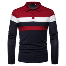 Load image into Gallery viewer, Men&#39;s Fashionable Casual Polo Collar Long Sleeve T-shirt