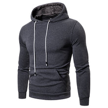 Load image into Gallery viewer, Men&#39;s Solid Color Casual Hooded Sweatshirt with Pocket