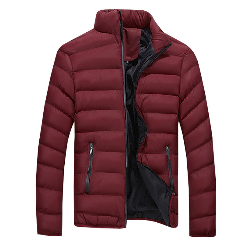 Men's Winter Fashion Padded Down Jacket with Pockets