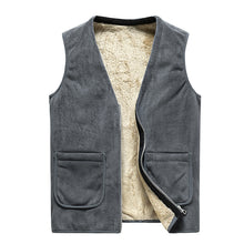 Load image into Gallery viewer, Men&#39;S Plus Fleece Autumn And Winter Warm Sleeveless Vest Jacket