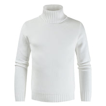 Load image into Gallery viewer, Men&#39;S Pullover Slim High-Neck Solid Color Sweater