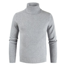 Load image into Gallery viewer, Men&#39;S Pullover Slim High-Neck Solid Color Sweater