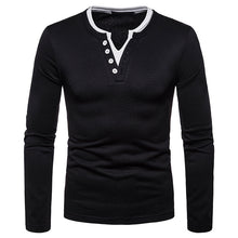 Load image into Gallery viewer, Men&#39;S Plus Fleece Warm V-Neck Long-Sleeved T-Shirt