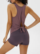 Load image into Gallery viewer, Lace-up Vest Bow Yoga Sports Blouse