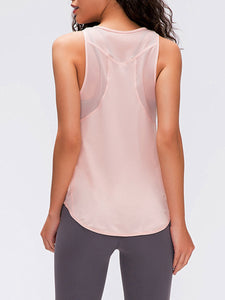 Yoga Vest Pure Color Quick-Drying Breathable Top