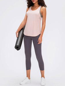 Yoga Vest Pure Color Quick-Drying Breathable Top