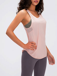 Yoga Vest Pure Color Quick-Drying Breathable Top