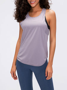 Yoga Vest Pure Color Quick-Drying Breathable Top