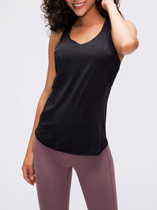 Yoga Vest Pure Color Quick-Drying Breathable Top